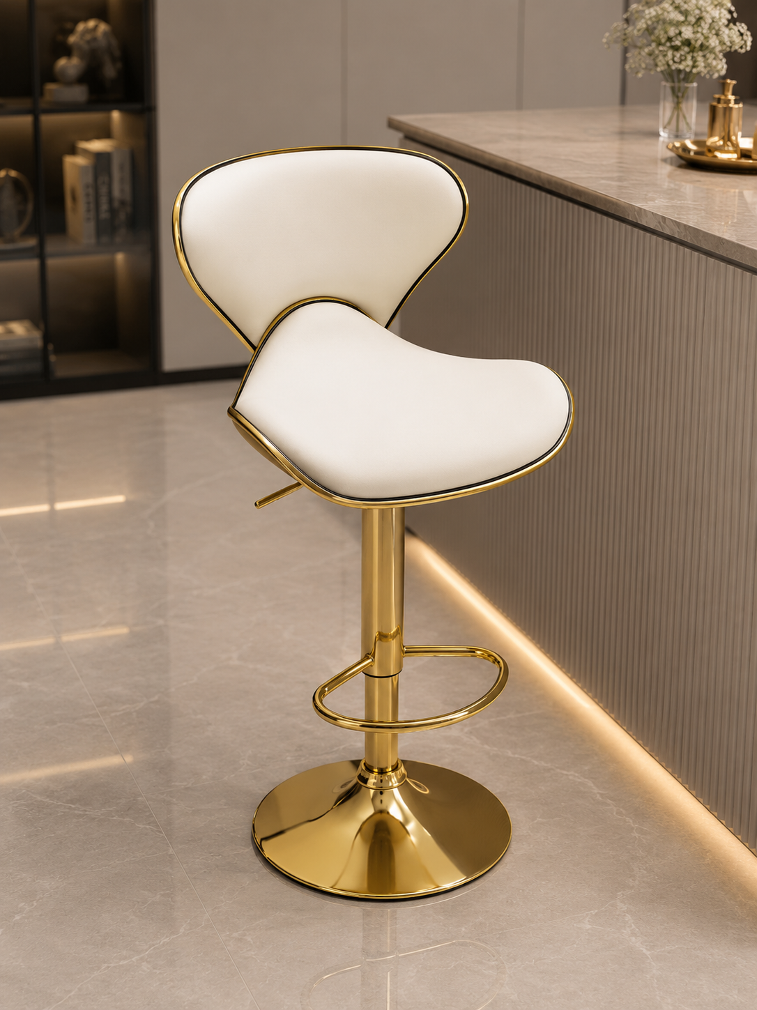 Modern Luxury Adjustable Bar Stool  Size: 77 × 67 × 45 cm. Item No: D-27