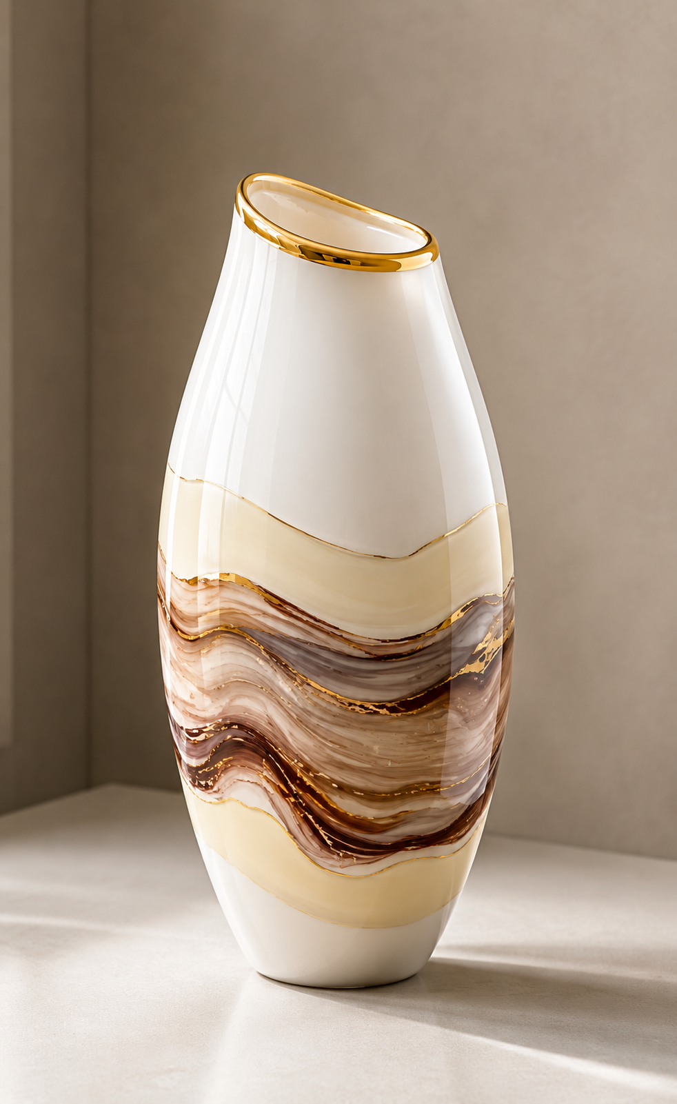 Luxury Marble Effect Decorative Vase.    Item No: WS-26-156M