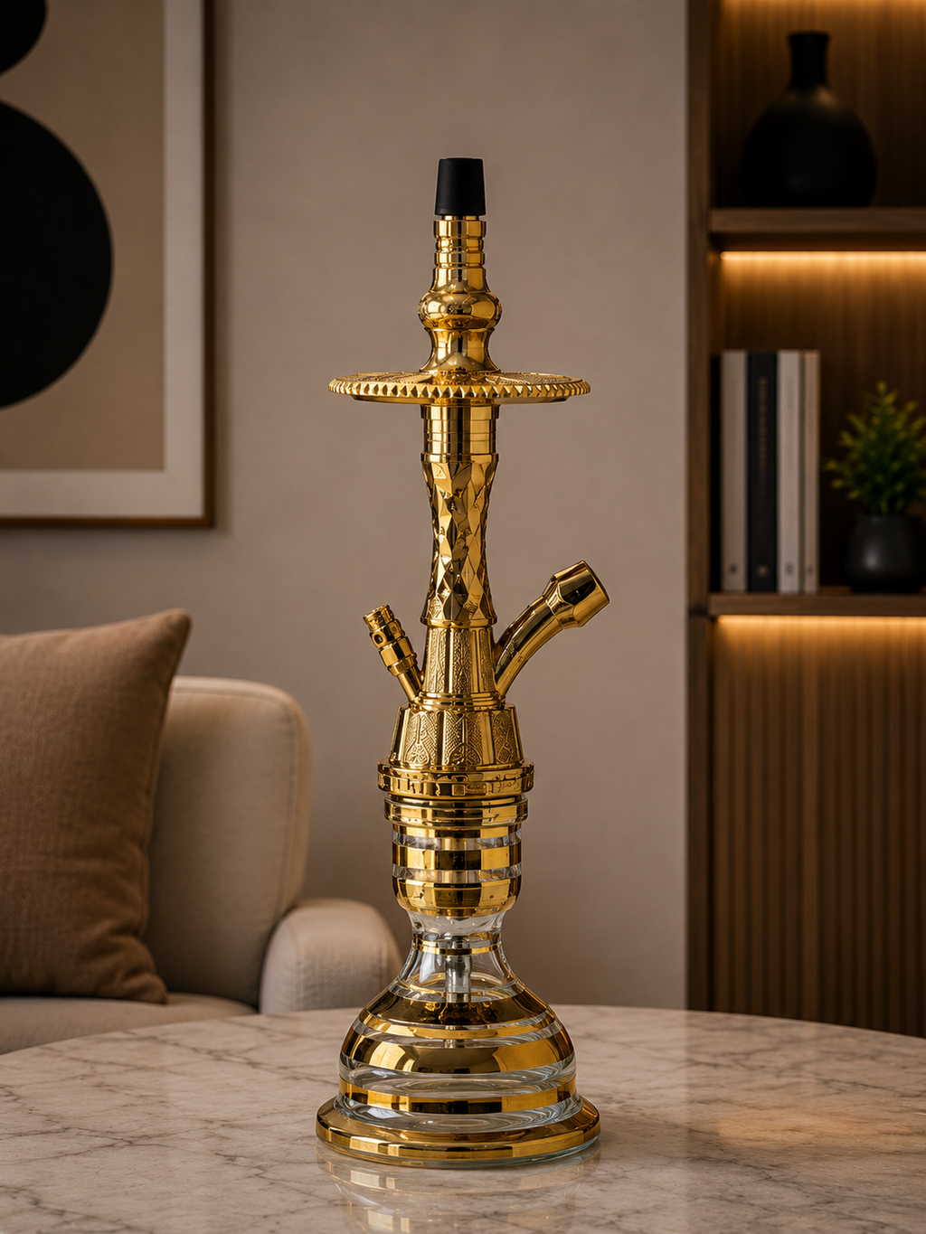 Ottoman Gold Premium Hookah Stem. item no: SA-509