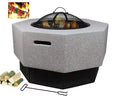 Hexagon Stone Fire Pit – Magnesium Oxide Finish (70-70-48cm)