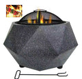 Geometric Fire Pit – Magnesium Oxide Stone Finish (69-64-48cn)