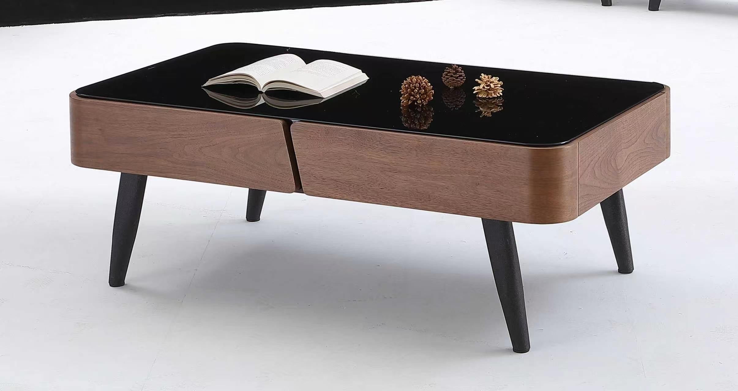 Aspen Glass Storage Coffee Table