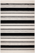 Waterproof Outdoor Picnic Rug – Black & Cream Stripe | 150 x 200cm. ITEM NO: PICNIC-202-02