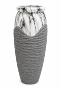 Modern Marble Resin Planter Pot – Indoor & Outdoor –  34×90cm