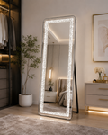 Luxury Crystal LED Freestanding Full-Length Mirror – 70 × 170 cm