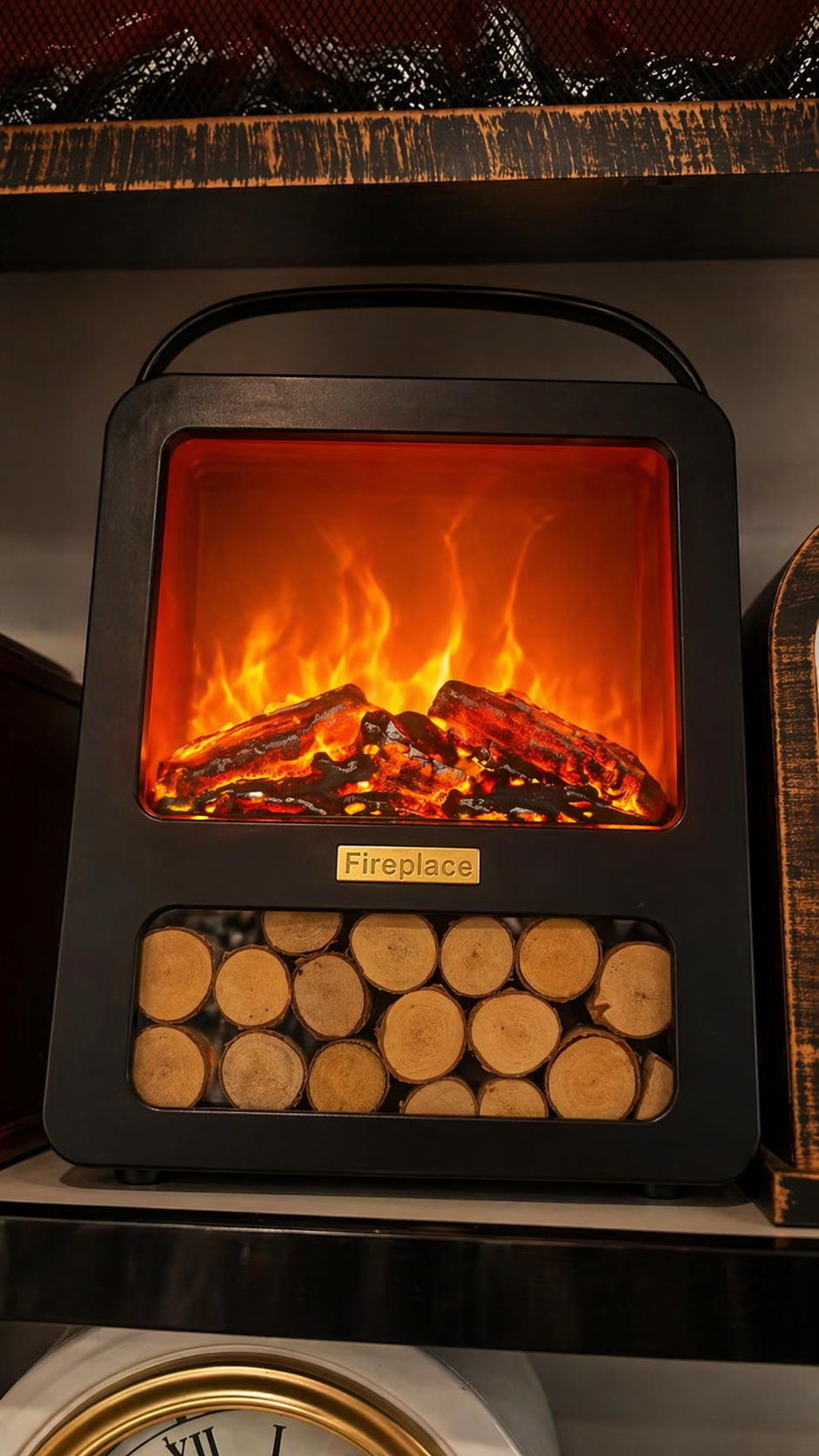 Mini USB Flame Fireplace – Ambient LED Decor