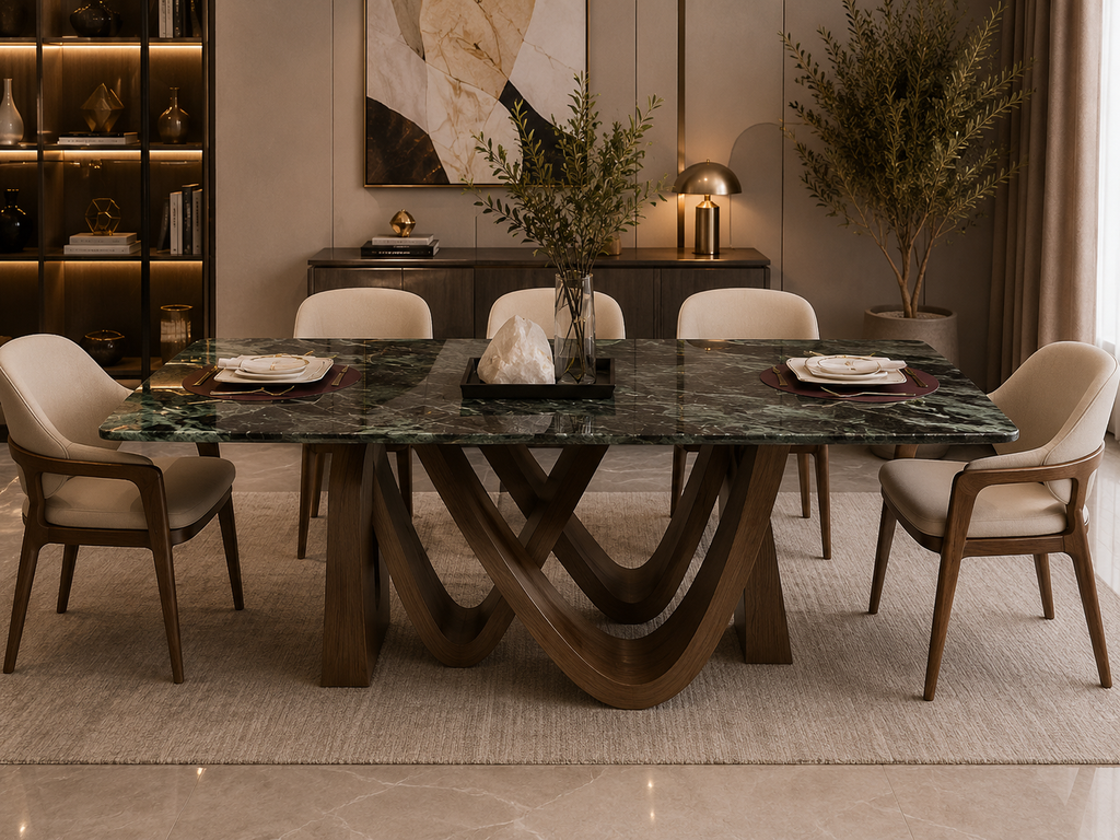 Modern Luxury Marble Dining Table  Size: 200 × 100 cm  Item No: 1903#sy22030