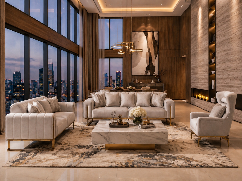 Luxury Modern Sofa Set. Item No: 2040#