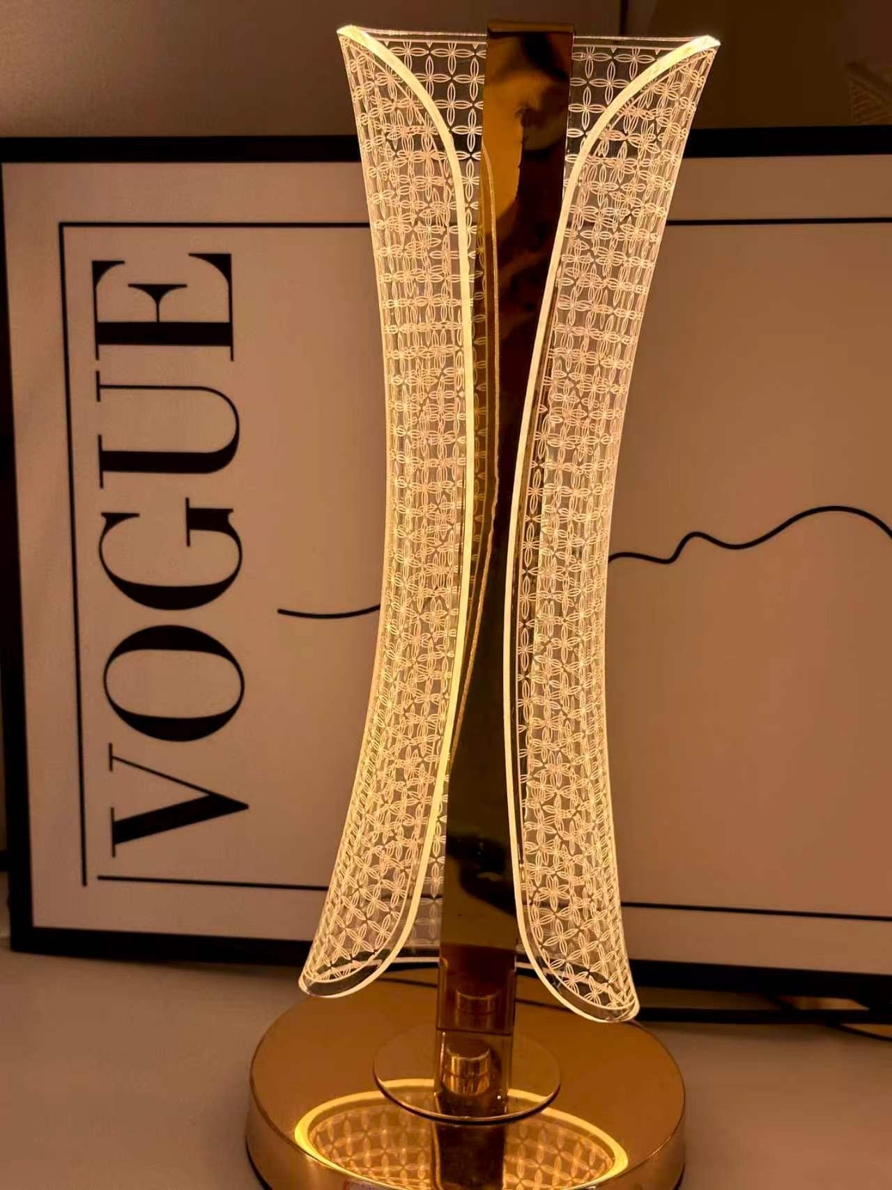 Modern Crystal Glow Table Lamp