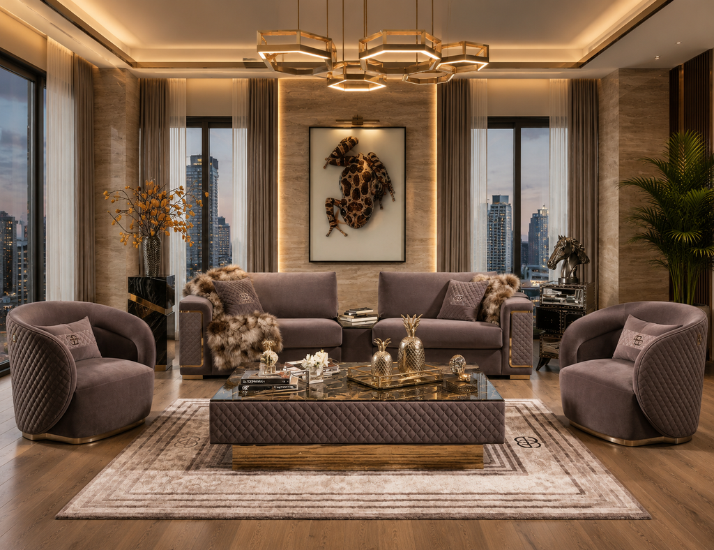 Luxury Designer Sofa Set. Item No: 3034#