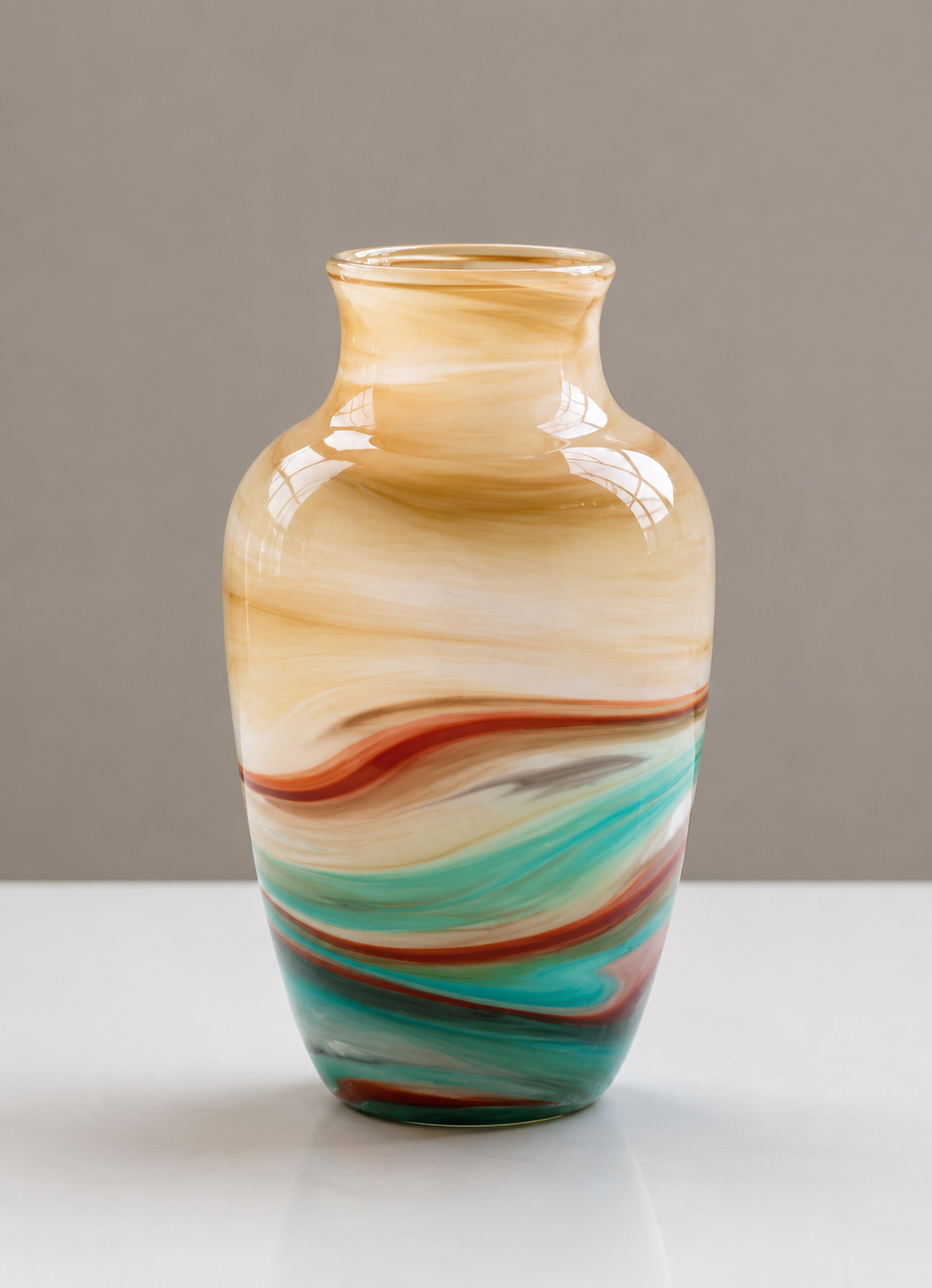 Luxury Hand-Blown Art Glass Decorative Vase. item No: WS.26-167