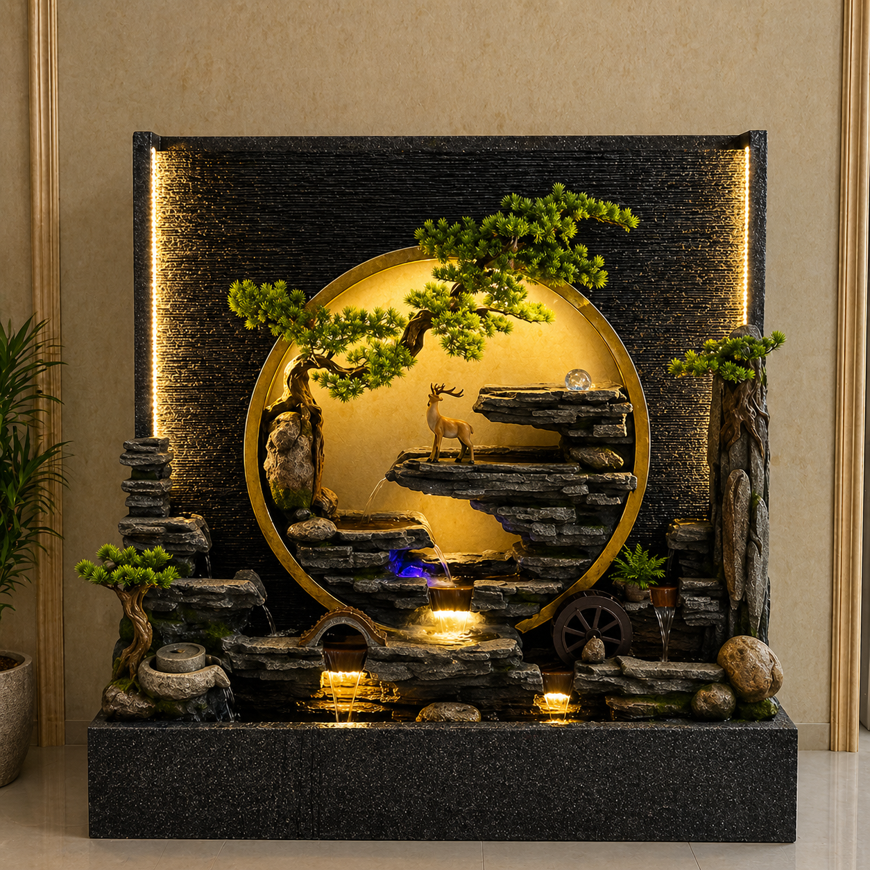 Zen Circle LED Indoor Water Fountain