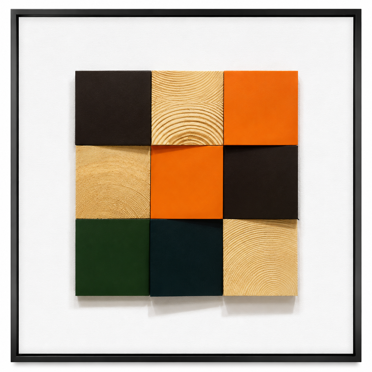 Modena Geometric Resin Wall Art – 50 × 50 cm. Item Nop: LY-015