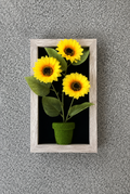 Artificial Sunflower Wall Frame – Decorative Floral Wall Art