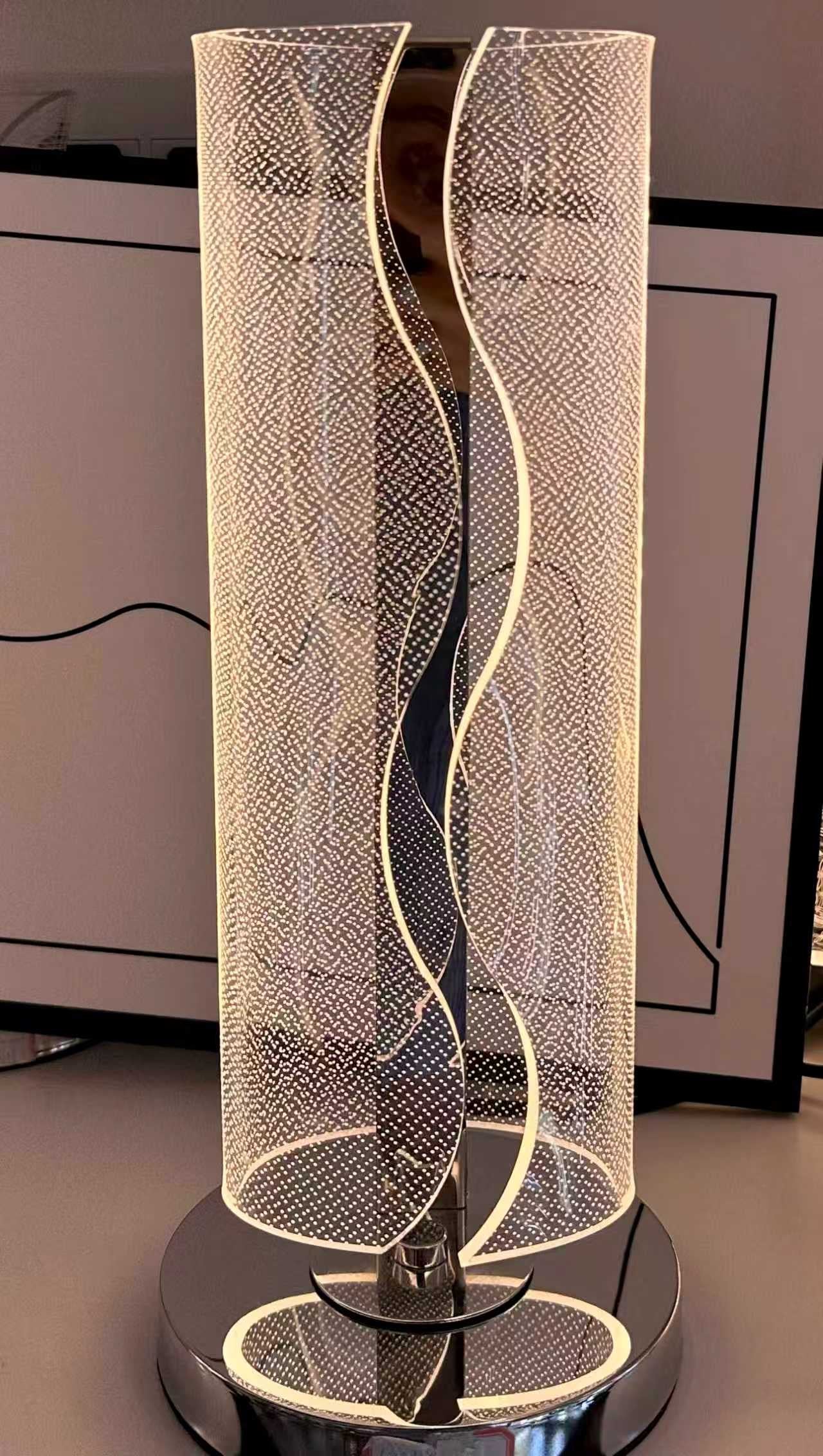 Infinity Glow LED Table Lamp – Modern Spiral Design