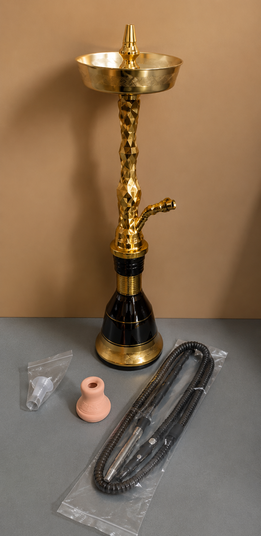 Luxury Gold Hookah Set. ITEM NO: SA-508