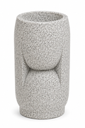 Modern Sculptural Speckled Resin Planter Pot – 34 × 31 × 65 cm
