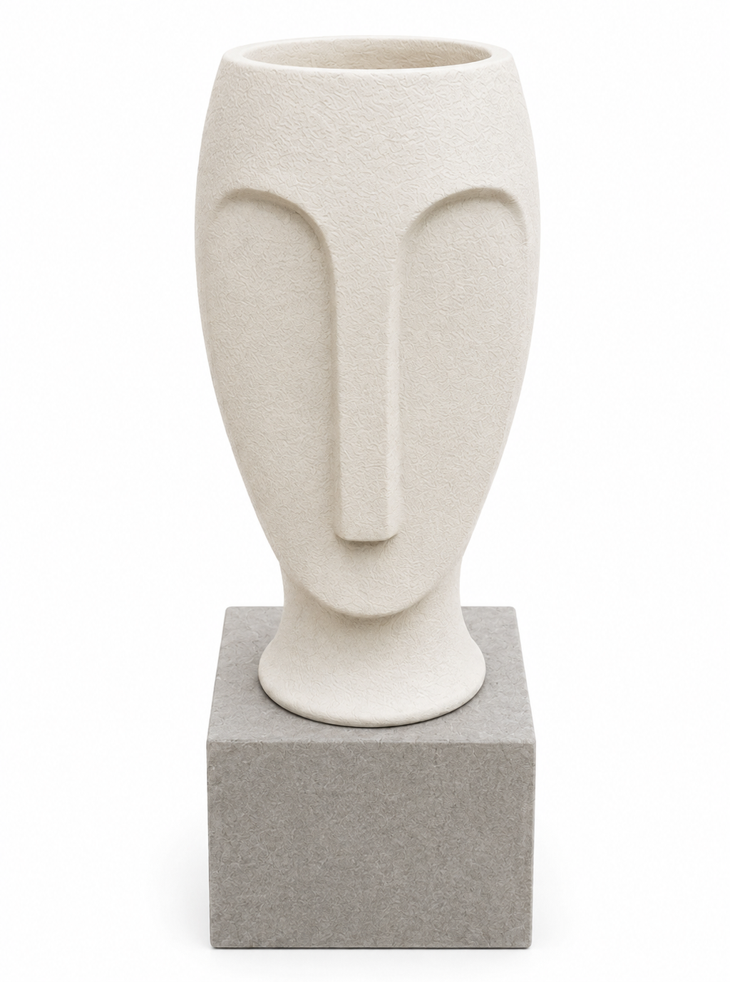 Modern Face Sculpture Resin Planter Pot – Indoor & Outdoor – 30 × 88 cm