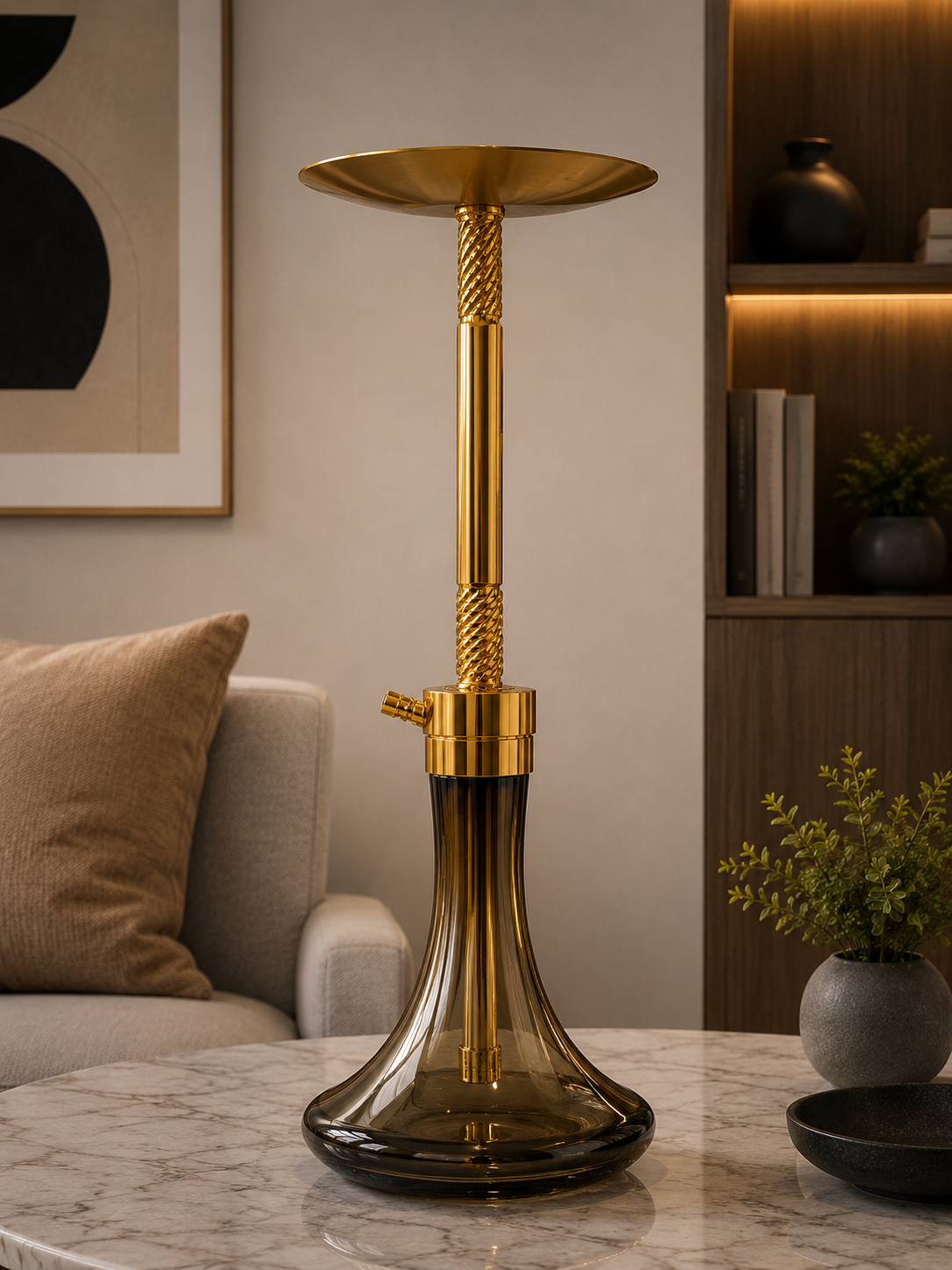 Imperial Gold Luxury Hookah. SA-502