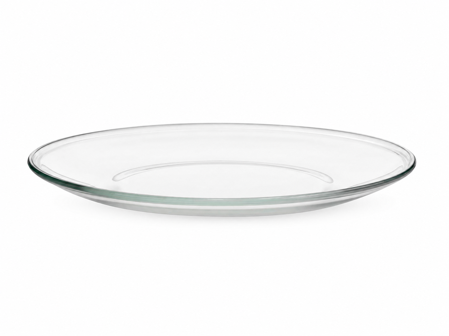 22.5cm Clear Round Glass Serving Plate. item No: RC2223GP