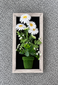 Artificial Daisy Flower Wall Frame – Decorative Floral Wall Art