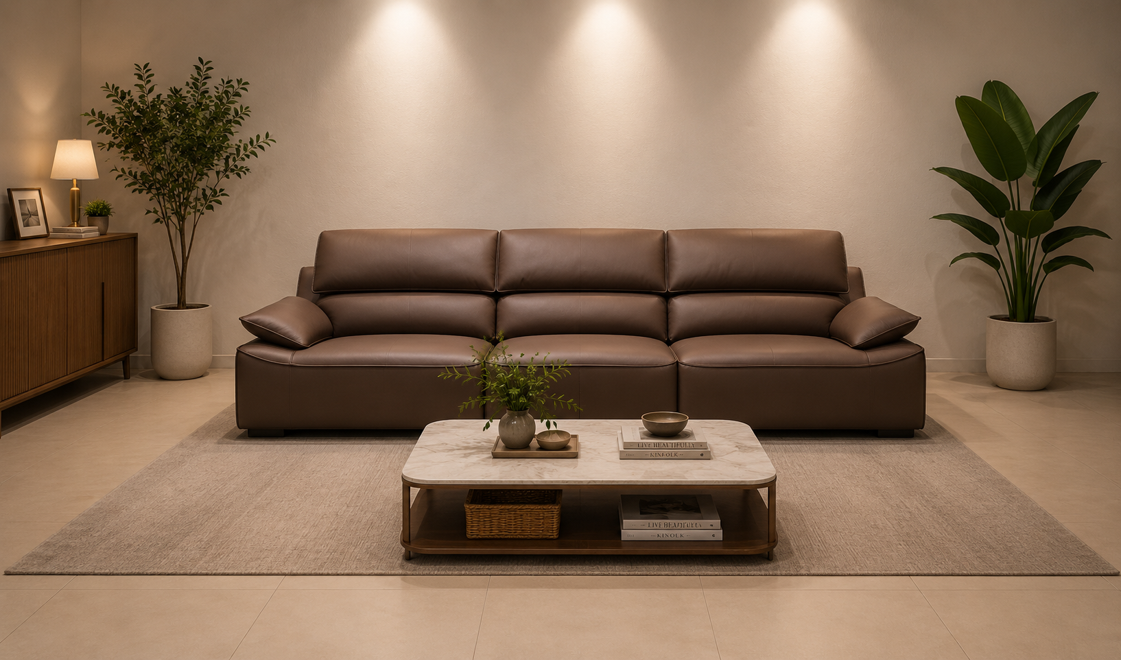DARA Verona Leather Sofa