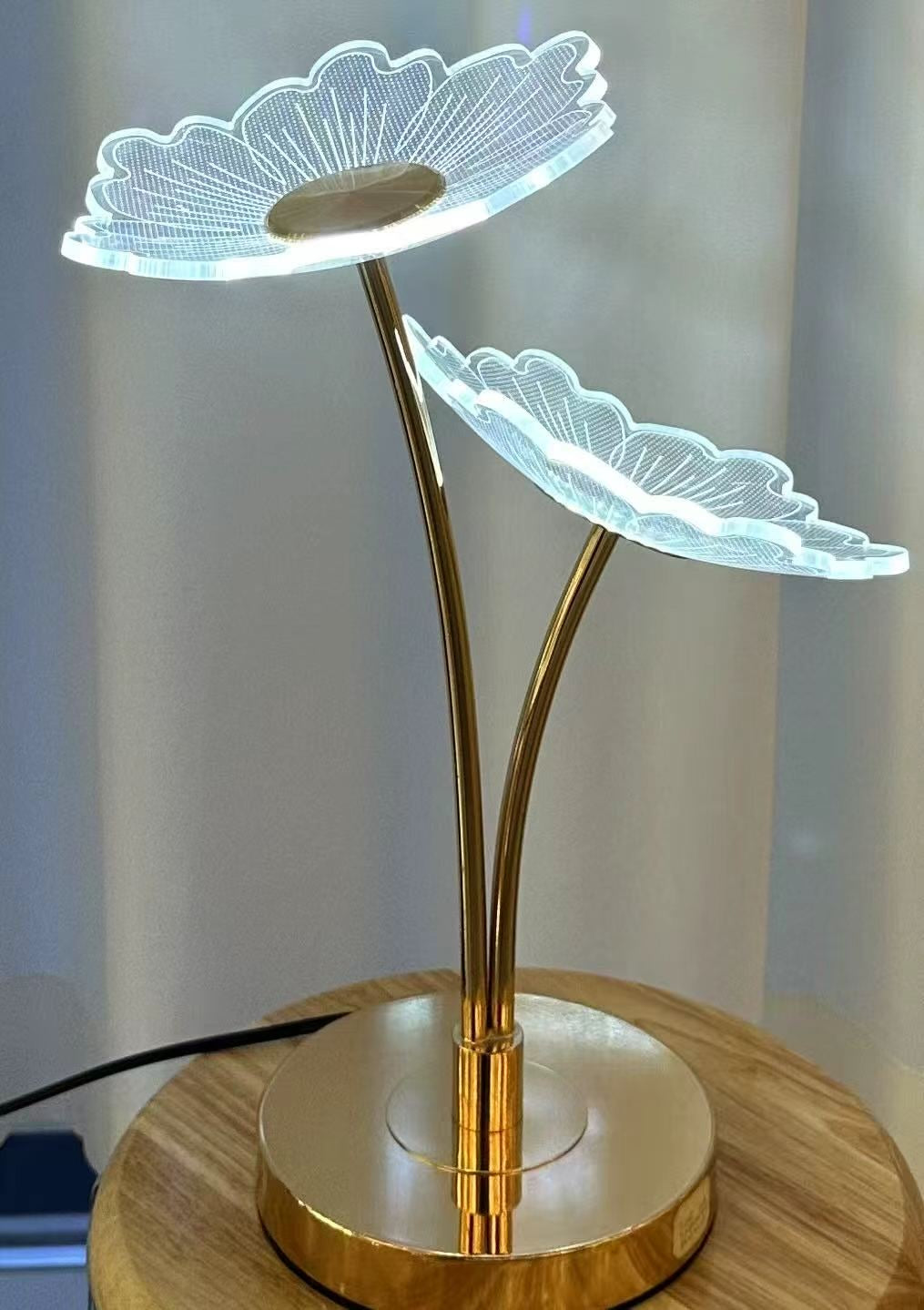 Bloom LED Table Lamp – Dual Floral Design