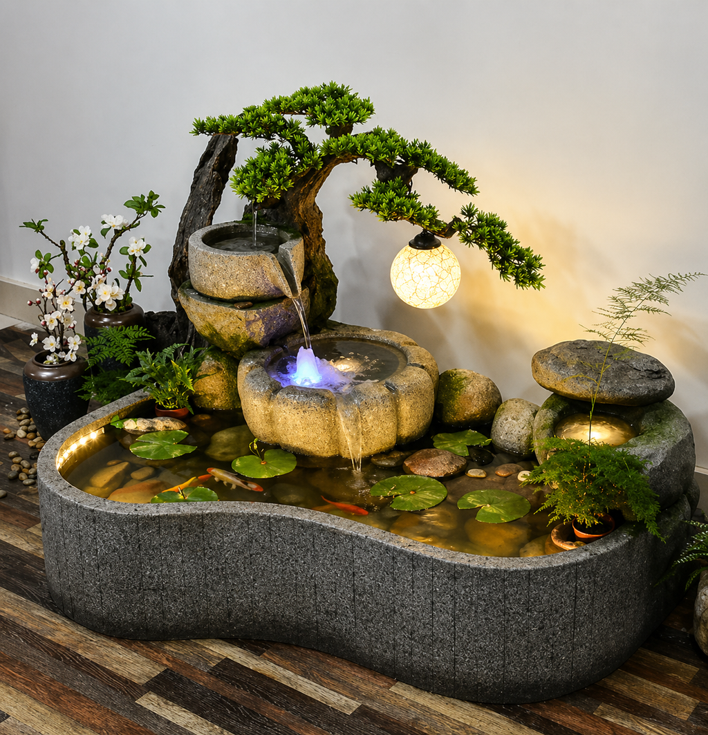 Zen Oasis Indoor Water Garden Fountain – 126cm