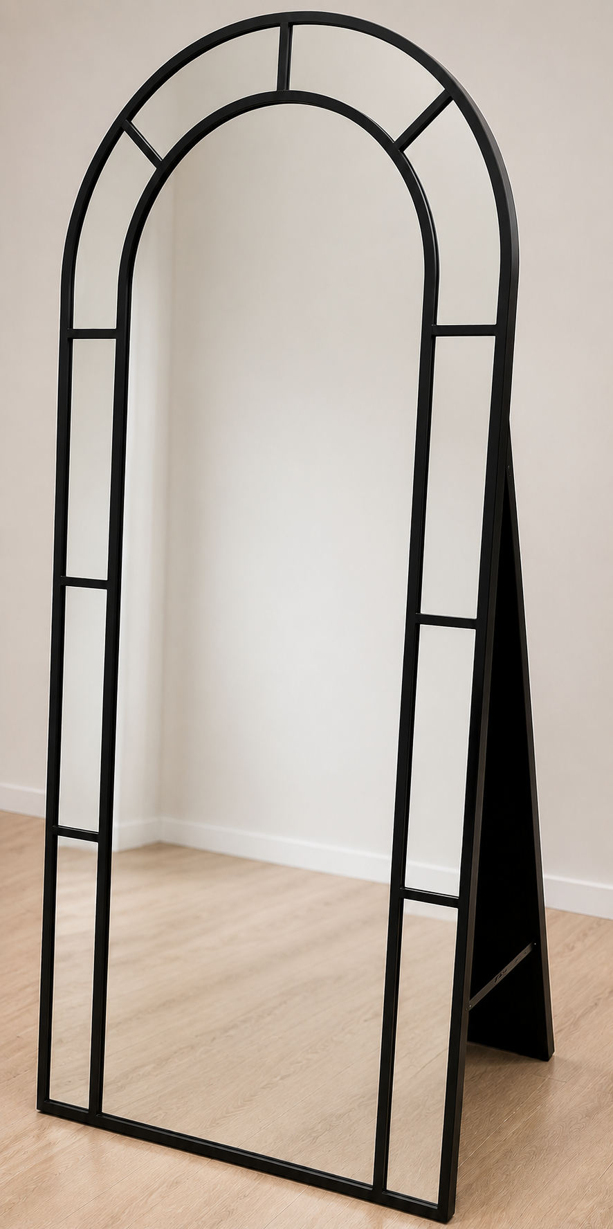 Modern Arched Freestanding Full-Length Mirror – 60 × 160cm