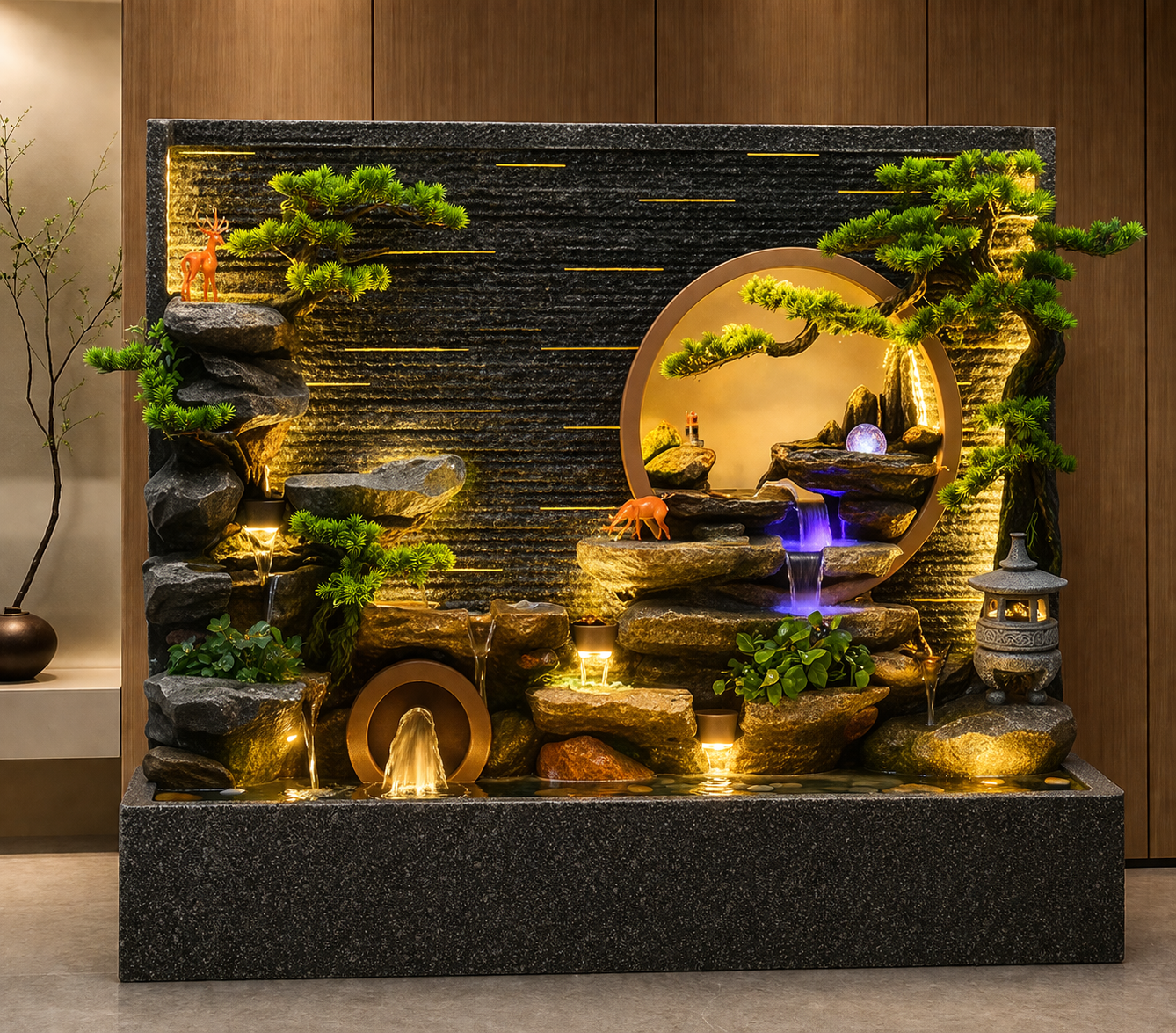 DARA Luxury Zen Panorama LED Water Feature