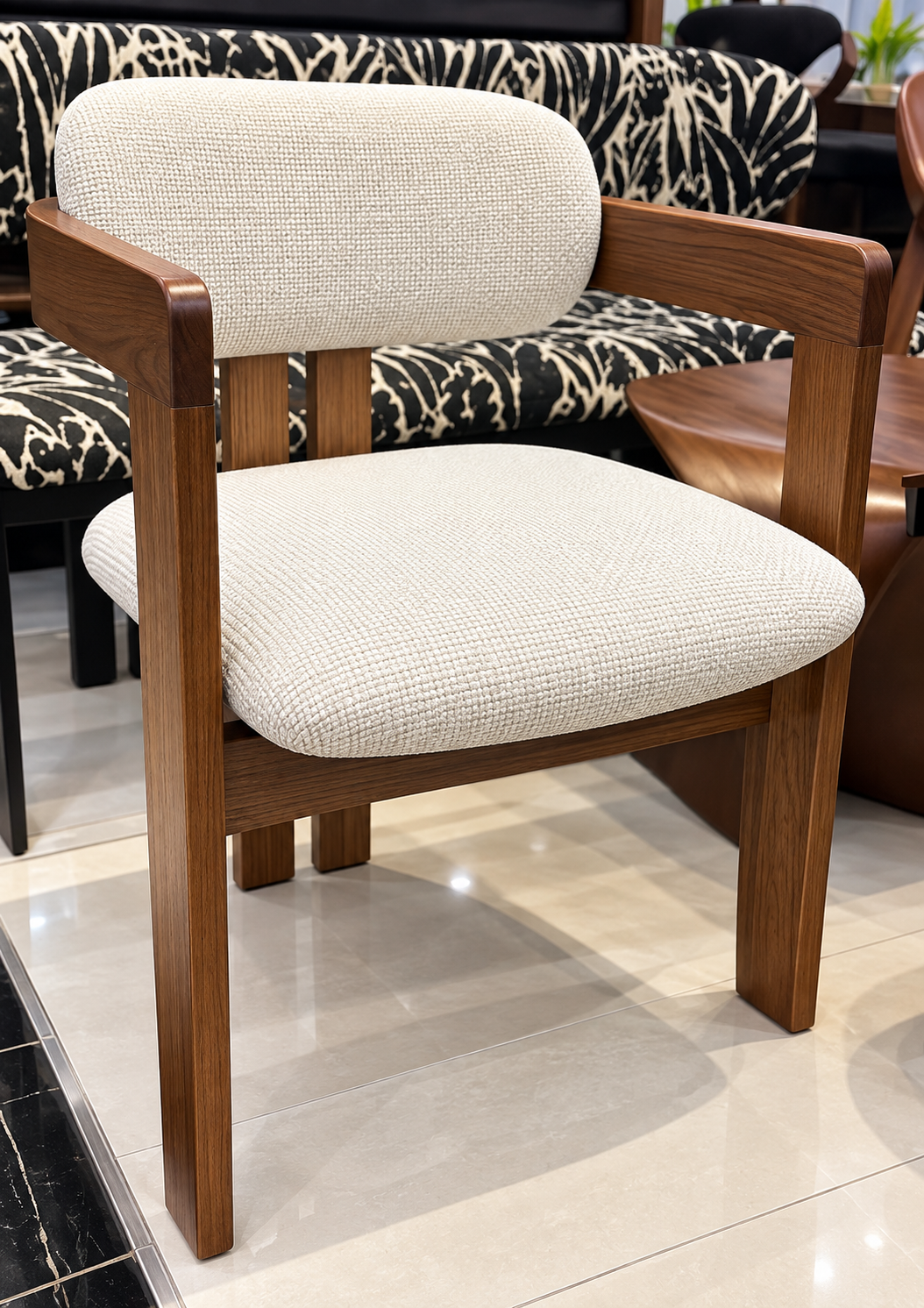 Premium Upholstered Wooden Dining Chair