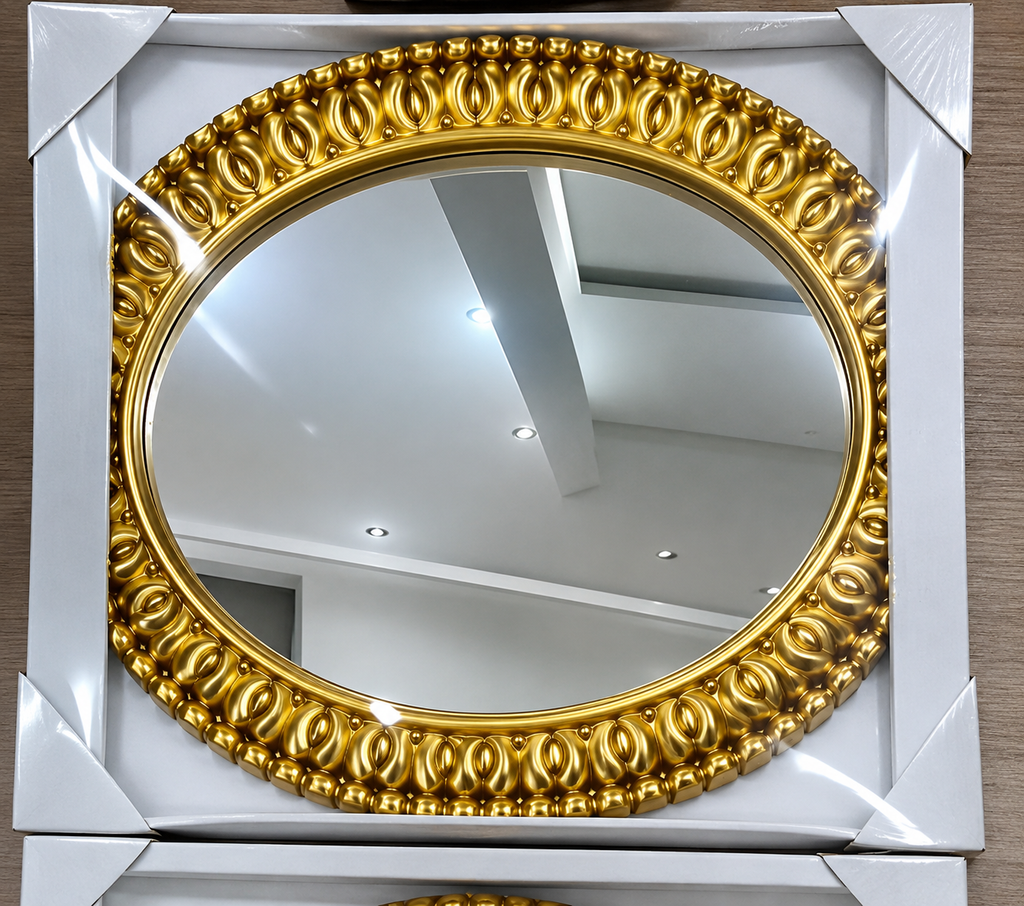 Classic Round Gold Wall Mirror