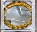 Classic Round Gold Wall Mirror