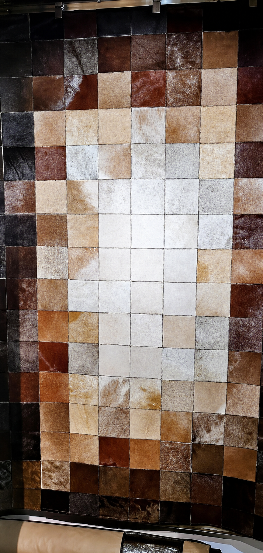 e  Genuine Patchwork Cowhide Rug – 160 x 230cm. ITEM NO: COW
