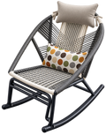 Premium Aluminum Outdoor Woven Rocking Chair