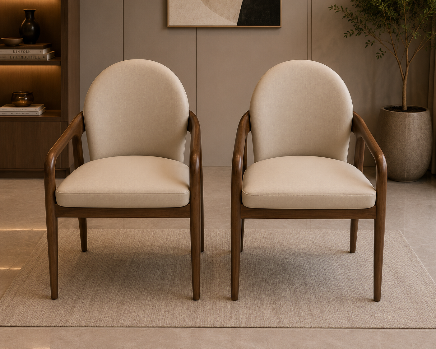 Modern Upholstered Dining Chair with Solid Wood Frame. Item NO: 2582