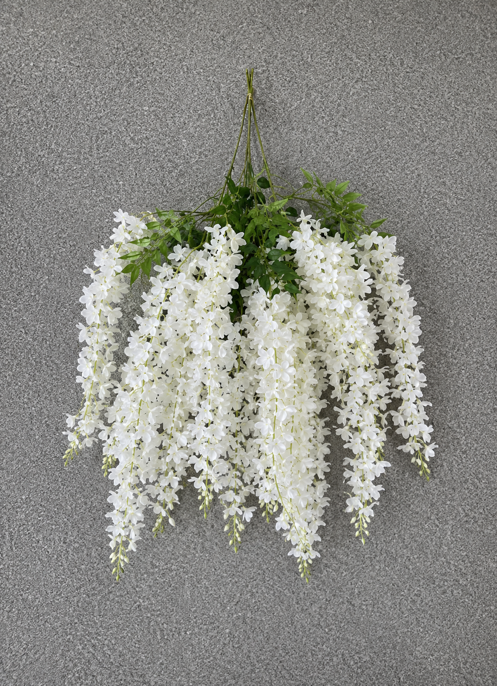 Artificial Hanging Wisteria Flower – White