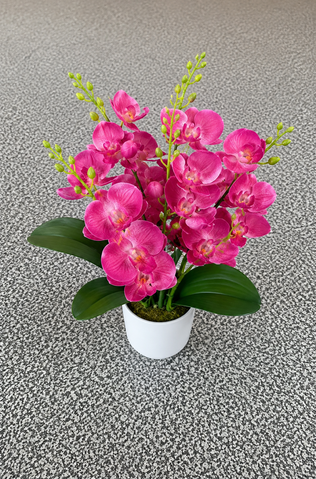 Artificial Pink Orchid Arrangement – Potted