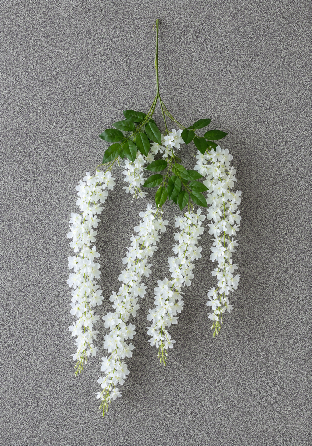 Artificial White Hanging Wisteria – Cascading Floral Spray