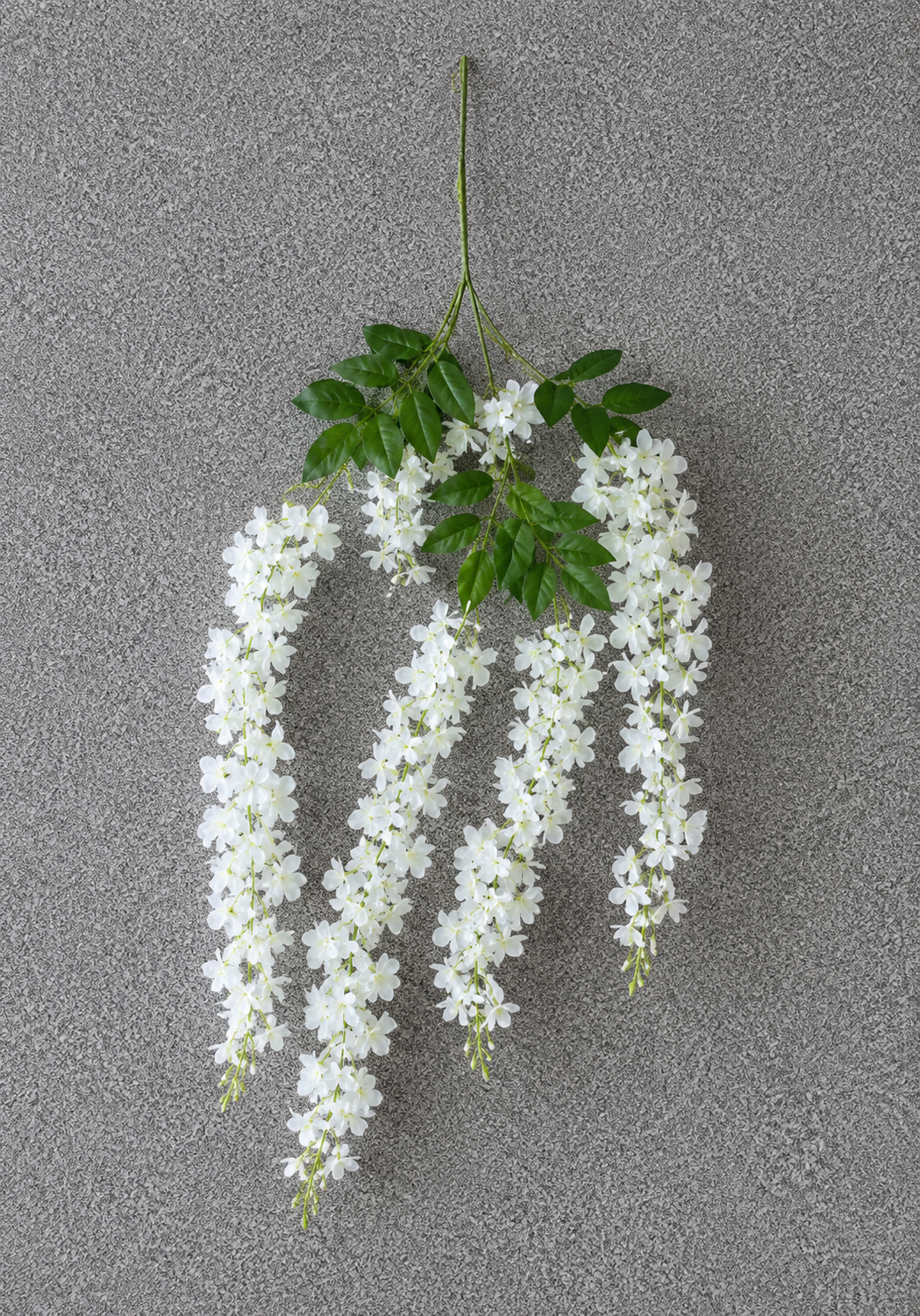 Artificial White Hanging Wisteria – Cascading Floral Spray