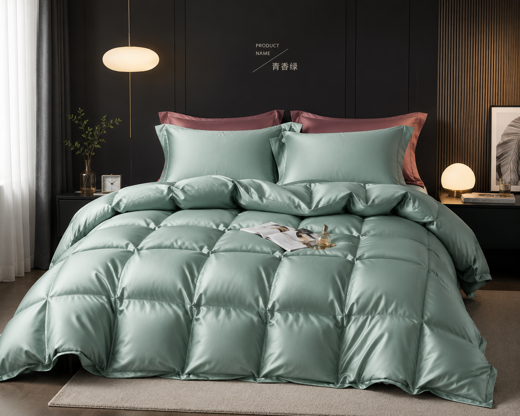Cloud Luxe Sage Green Comforter Set bed sheet – 200 x 230 cm