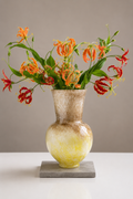 Golden Swirl Art Glass Vase.  Item No: WS.26-165