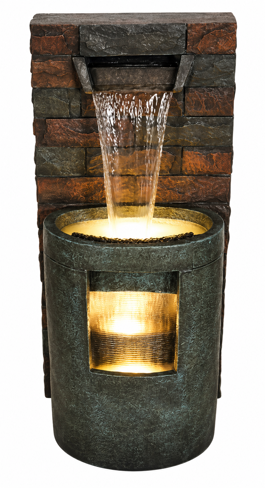 Urban Cascade LED Water Feature Fountain