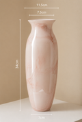Blush Marble Decorative Glass Vase – 34cm.   Item No: WS.26-150