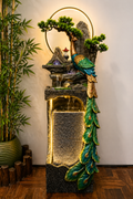 Royal Peacock LED Water Feature Fountain