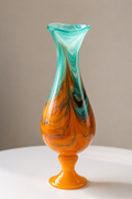 Ocean Swirl Art Glass Vase.  Item No: WS.26-159