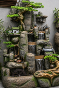 Grand Cascading Mountain Water Feature Fountain