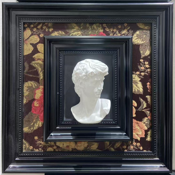 Classic Sculptural Wall Art Frame – Luxury Floral Heritage Design (44-44cm)