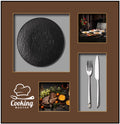 Culinary Moments Wall Art Set – Warm Dining Edition (54-54cm)