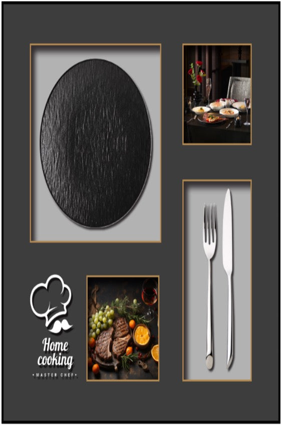 Culinary Essence Wall Art Set – Modern Kitchen Edition (54-54cm)